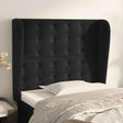 Vidaxl hoofdbord met randen 83x23x118 128 cm fluweel zwart