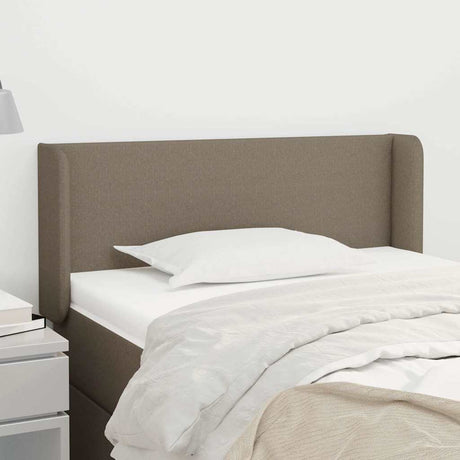 Vidaxl hoofdbord met randen 83x16x78 88 cm stof taupe