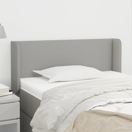 Vidaxl hoofdbord met randen 93x16x78 88 cm stof lichtgrijs