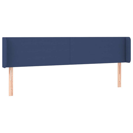 Vidaxl hoofdbord met randen 183x16x78 88 cm stof blauw