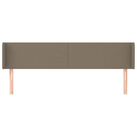 Vidaxl hoofdbord met randen 203x16x78 88 cm stof taupe