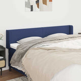 Vidaxl hoofdbord met randen 203x16x78 88 cm stof blauw