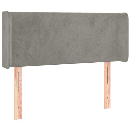 Vidaxl hoofdbord met randen 93x16x78 88 cm fluweel lichtgrijs