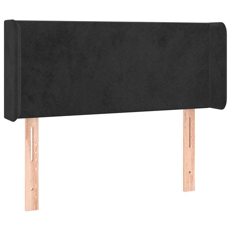 Vidaxl hoofdbord met randen 93x16x78 88 cm fluweel zwart