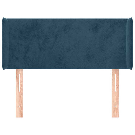Vidaxl hoofdbord met randen 93x16x78 88 cm fluweel donkerblauw
