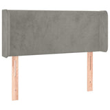Vidaxl hoofdbord met randen 103x16x78 88 cm fluweel lichtgrijs