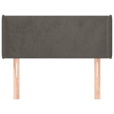 Vidaxl hoofdbord met randen 103x16x78 88 cm fluweel donkergrijs
