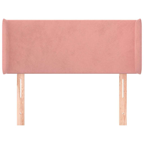 Vidaxl hoofdbord met randen 103x16x78 88 cm fluweel roze