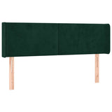 Vidaxl hoofdbord met randen 147x16x78 88 cm fluweel donkergroen