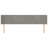 Vidaxl hoofdbord met randen 183x16x78 88 cm fluweel lichtgrijs