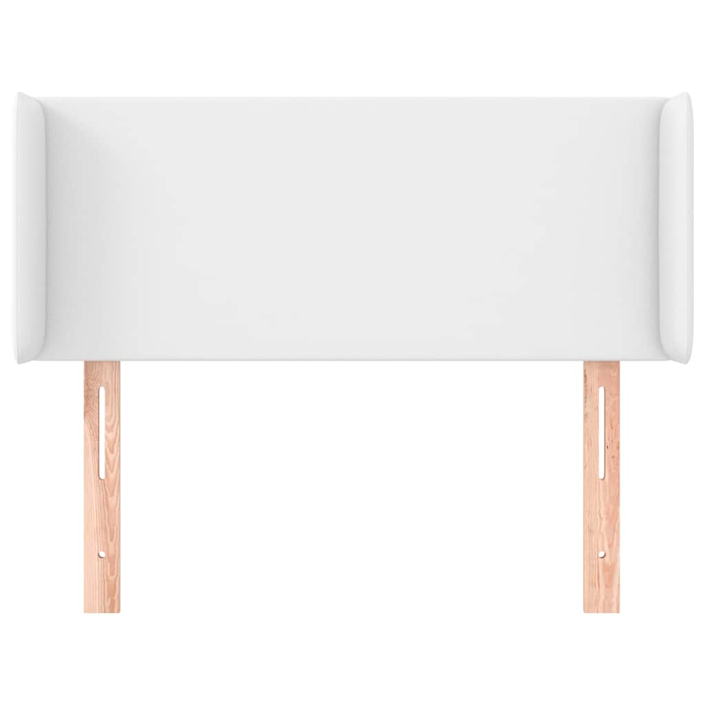 Vidaxl hoofdbord met randen 83x16x78 88 cm kunstleer wit