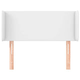 Vidaxl hoofdbord met randen 83x16x78 88 cm kunstleer wit