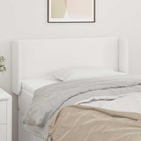 Vidaxl hoofdbord met randen 83x16x78 88 cm kunstleer wit