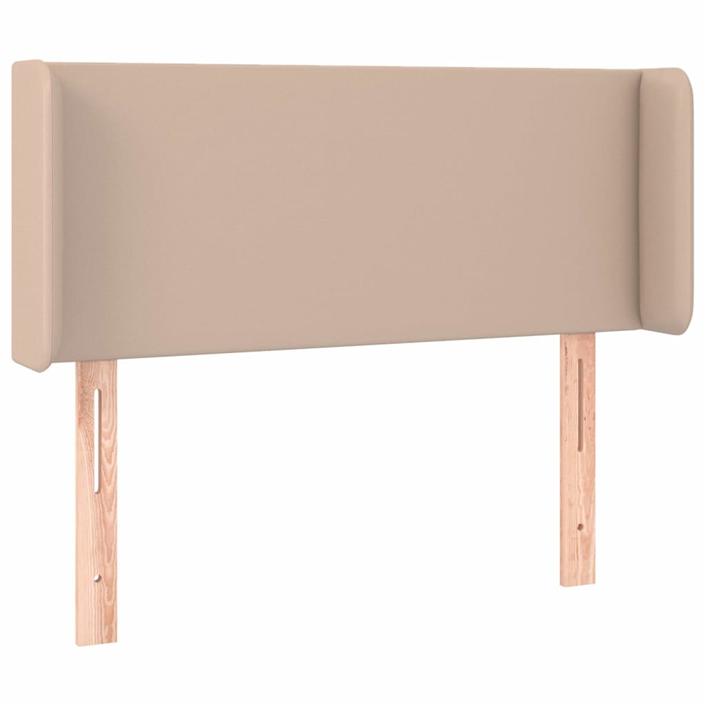 Vidaxl hoofdbord met randen 83x16x78 88 cm kunstleer cappuccinokleur