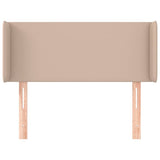 Vidaxl hoofdbord met randen 83x16x78 88 cm kunstleer cappuccinokleur