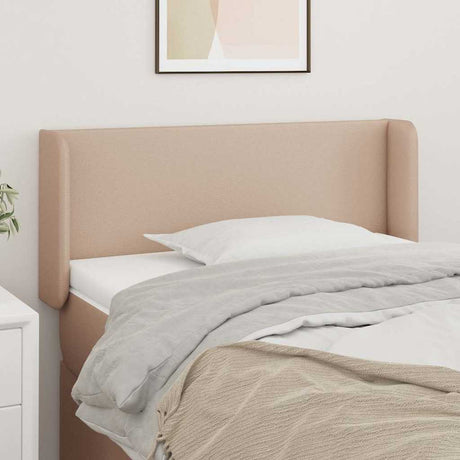 Vidaxl hoofdbord met randen 83x16x78 88 cm kunstleer cappuccinokleur