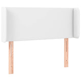 Vidaxl hoofdbord met randen 93x16x78 88 cm kunstleer wit