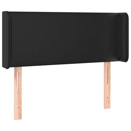 Vidaxl hoofdbord met randen 103x16x78 88 cm kunstleer zwart