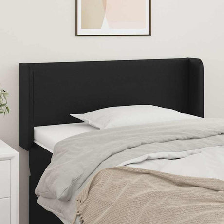 Vidaxl hoofdbord met randen 103x16x78 88 cm kunstleer zwart