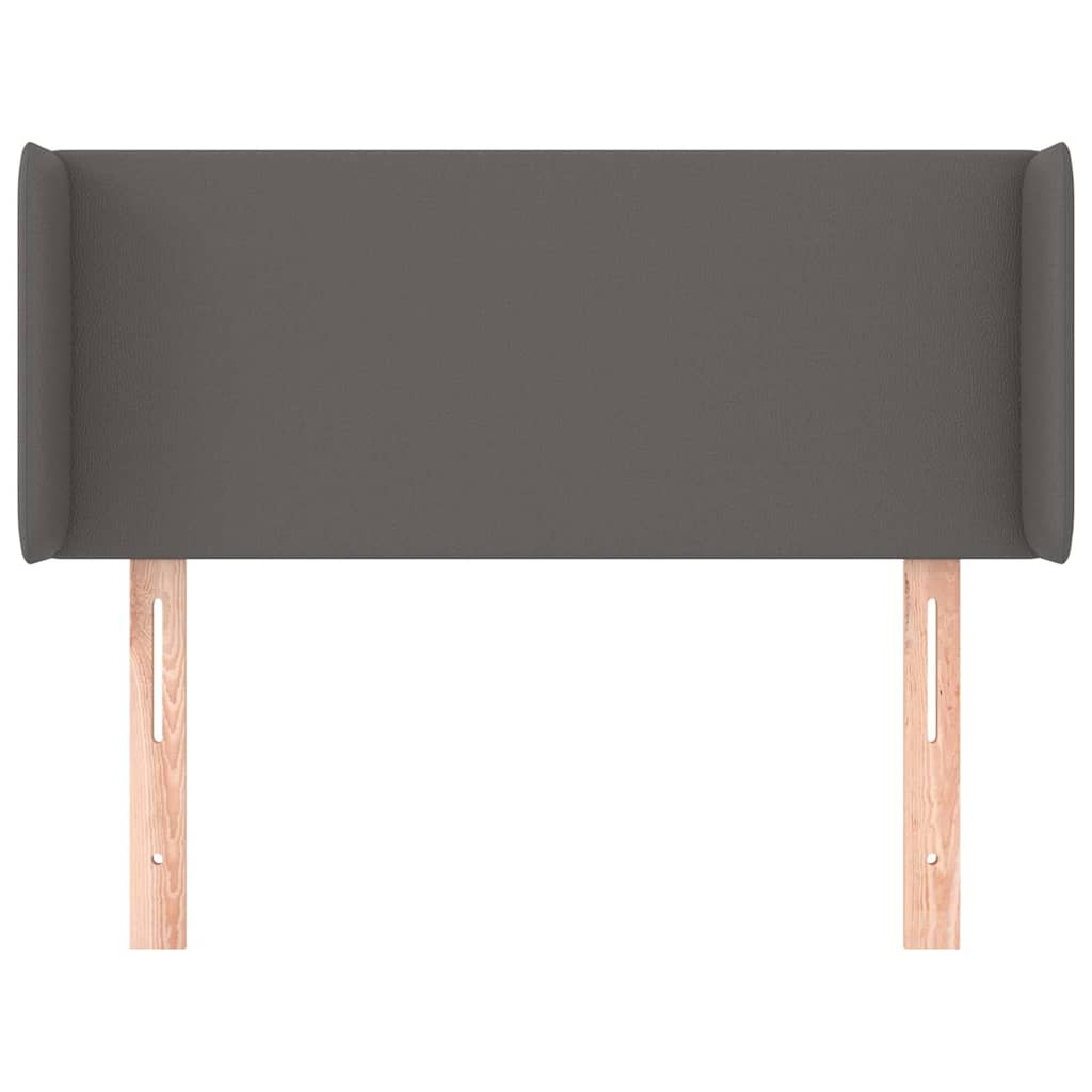 Vidaxl hoofdbord met randen 103x16x78 88 cm kunstleer grijs
