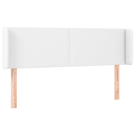 Vidaxl hoofdbord met randen 147x16x78 88 cm kunstleer wit