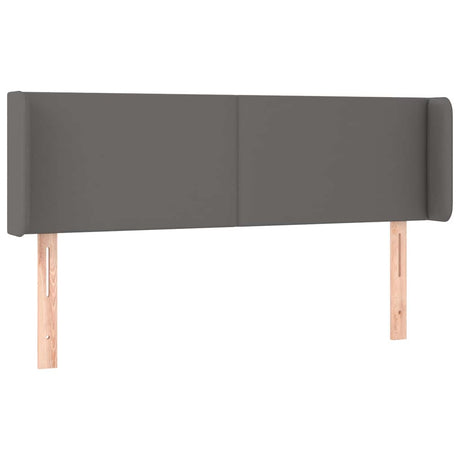 Vidaxl hoofdbord met randen 147x16x78 88 cm kunstleer grijs