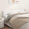 Vidaxl hoofdbord met randen 163x16x78 88 cm kunstleer wit