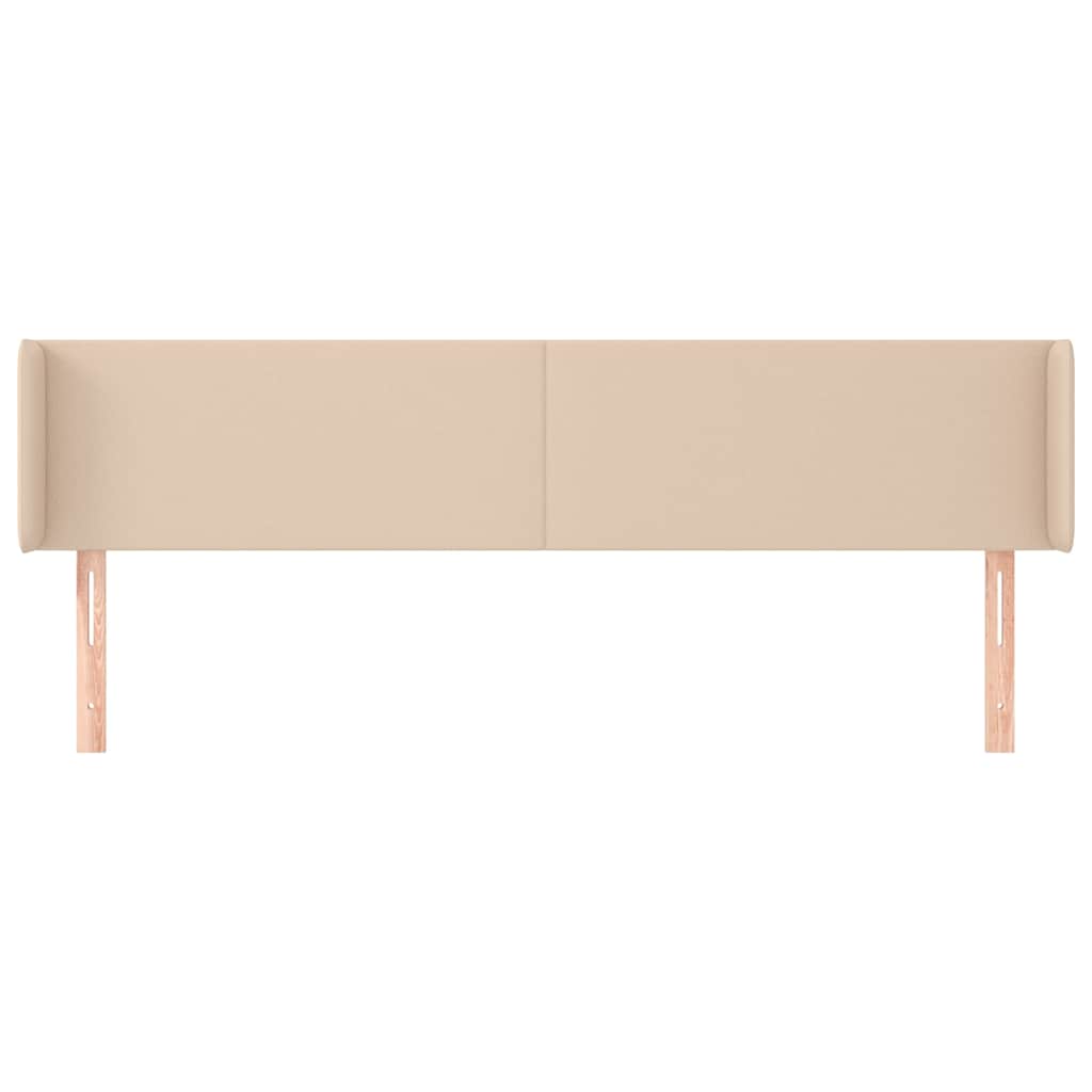 Vidaxl hoofdbord met randen 183x16x78 88 cm kunstleer cappuccinokleur