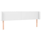Vidaxl hoofdbord met randen 203x16x78 88 cm kunstleer wit