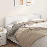 Vidaxl hoofdbord met randen 203x16x78 88 cm kunstleer wit
