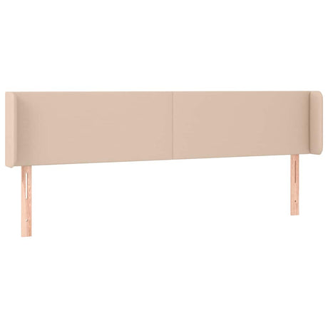 Vidaxl hoofdbord met randen 203x16x78 88 cm kunstleer cappuccinokleur