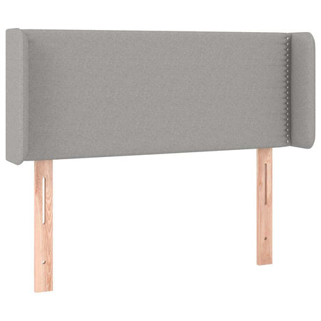 Vidaxl hoofdbord met randen 83x16x78 88 cm stof lichtgrijs
