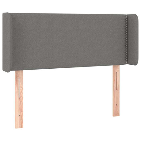 Vidaxl hoofdbord met randen 83x16x78 88 cm stof donkergrijs