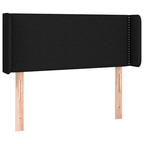 Vidaxl hoofdbord met randen 103x16x78 88 cm stof zwart