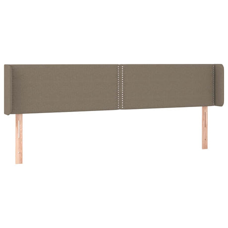 Vidaxl hoofdbord met randen 183x16x78 88 cm stof taupe