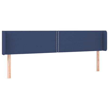 Vidaxl hoofdbord met randen 183x16x78 88 cm stof blauw