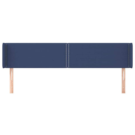 Vidaxl hoofdbord met randen 183x16x78 88 cm stof blauw