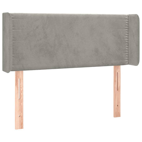 Vidaxl hoofdbord met randen 93x16x78 88 cm fluweel lichtgrijs