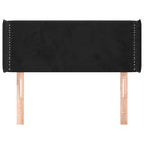 Vidaxl hoofdbord met randen 93x16x78 88 cm fluweel zwart