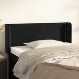 Vidaxl hoofdbord met randen 93x16x78 88 cm fluweel zwart