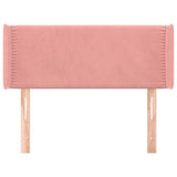 Vidaxl hoofdbord met randen 103x16x78 88 cm fluweel roze