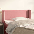 Vidaxl hoofdbord met randen 103x16x78 88 cm fluweel roze