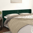 Vidaxl hoofdbord met randen 183x16x78 88 cm fluweel donkergroen