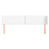 Vidaxl hoofdbord met randen 203x16x78 88 cm kunstleer wit