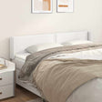 Vidaxl hoofdbord met randen 203x16x78 88 cm kunstleer wit
