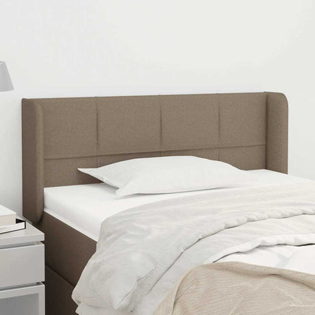 Vidaxl hoofdbord met randen 83x16x78 88 cm stof taupe