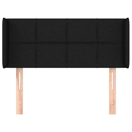 Vidaxl hoofdbord met randen 93x16x78 88 cm stof zwart