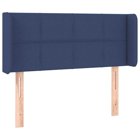 Vidaxl hoofdbord met randen 93x16x78 88 cm stof blauw