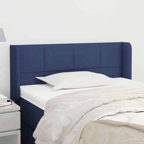 Vidaxl hoofdbord met randen 93x16x78 88 cm stof blauw