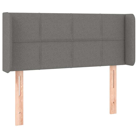 Vidaxl hoofdbord met randen 103x16x78 88 cm stof donkergrijs
